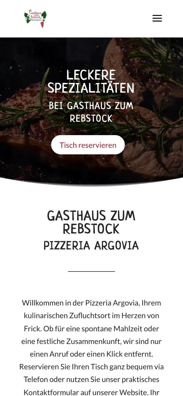 Gasthaus zum Rebstock auf dem Smartphone